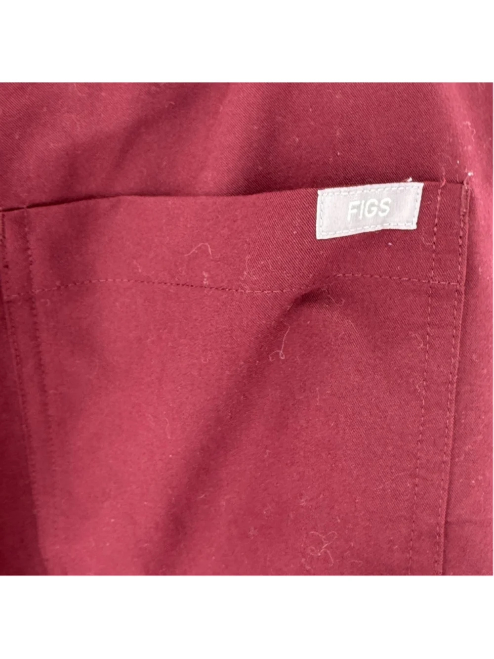 Figs Cairo Cargo Scrub Pants Burgundy Men’s Size XL
